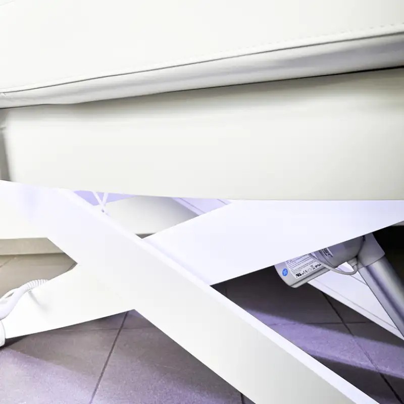 Łóżko Kosmetyczne Luna X Plus Pure VibeSound Z Podgrzewaniem - Białe -Łóżka kosmetyczne- 